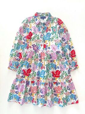 Ro’s Garden Romy Multi Floral Cotton Dress Size XS